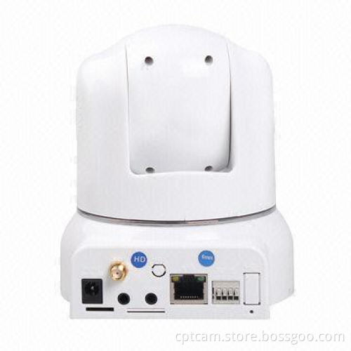 Wired IP Camera, H.264 Megapixels, IR Night Vision, Pan/Tilt, Supports 32GB TF Card, Built-in Mic